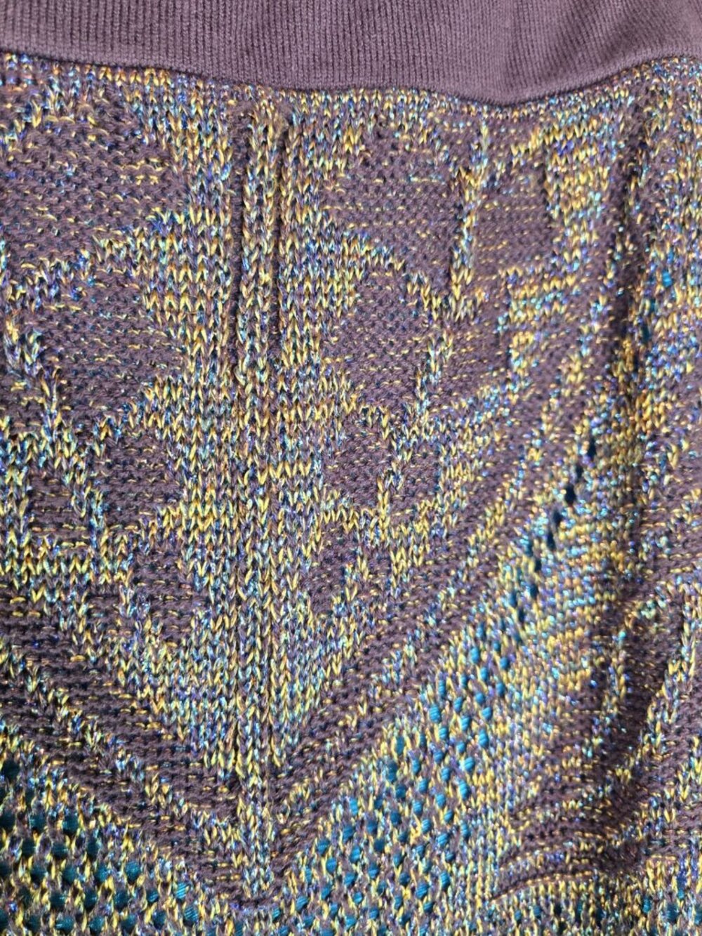 Cecilia Prado Anthropologie Knit Metallic Sweater Skirt - Picture 6 of 12